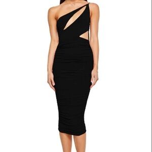 Nookie Envy Black Cutout Midi Dress